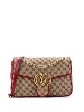 Gucci | Bags | Gucci Accessory Pouch Handbag Gg Canvas Leather